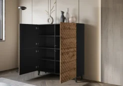Home affaire Highboard »Phuket, Front MDF« moderne Kommode mit 4 Türen und 8 Fächern, Breite 120 cm