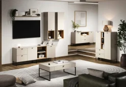 Home affaire Highboard »San Pedro« 1 Stk. tlg. Highboard, 2 Türen, 2 Schubkasten & Soft-Close - (B/T/H) 93/42/140 cm