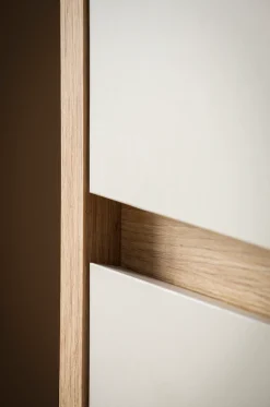 Home affaire Highboard »Sonora, moderner Schrank, Stauraumelement in Eiche Artisan, Kommode« filigrane Rahmenoptik, ausreichend Stauraum, vielseitig einsetzbar