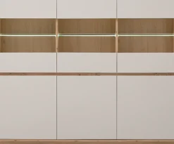 Home affaire Highboard »Sonora, moderner Schrank, Stauraumelement in Eiche Artisan, Kommode« filigrane Rahmenoptik, ausreichend Stauraum, vielseitig einsetzbar