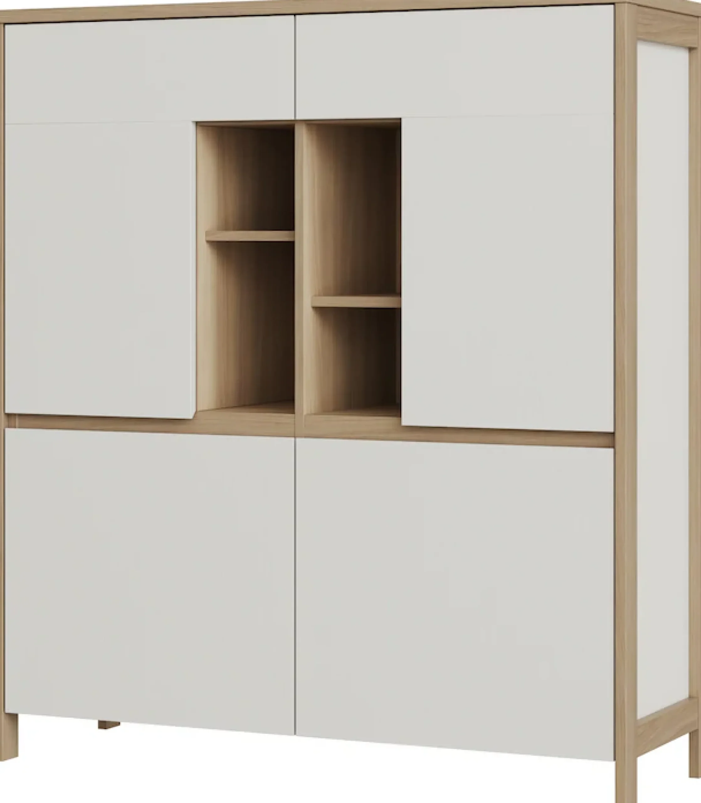 Home affaire Highboard »Stranda, moderner Schrank, Stauraumelement im Scandic-Style« elegante Rahmenoptik, ausreichend Stauraum, vielseitig einsetzbar