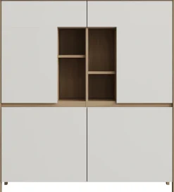 Home affaire Highboard »Stranda, moderner Schrank, Stauraumelement im Scandic-Style« elegante Rahmenoptik, ausreichend Stauraum, vielseitig einsetzbar