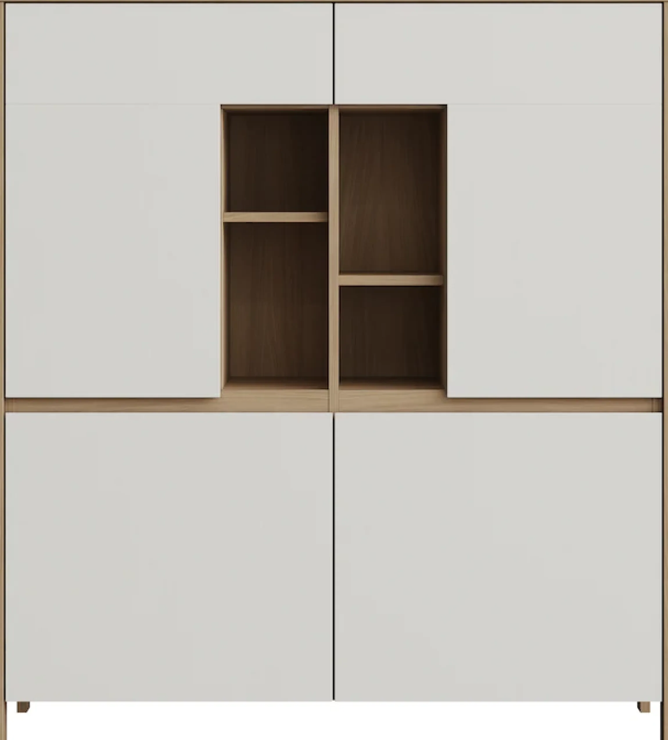 Home affaire Highboard »Stranda, moderner Schrank, Stauraumelement im Scandic-Style« elegante Rahmenoptik, ausreichend Stauraum, vielseitig einsetzbar