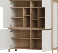 Home affaire Highboard »Stranda, moderner Schrank, Stauraumelement im Scandic-Style« elegante Rahmenoptik, ausreichend Stauraum, vielseitig einsetzbar