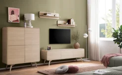 Home affaire Highboard »Torsby, moderner Schrank, Stauraumelement in Eiche Natur, 108 cm breit« abgerundete Ecken, ausreichend Stauraum, vielseitig einsetzbar