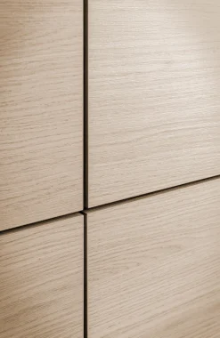 Home affaire Highboard »Torsby, moderner Schrank, Stauraumelement in Eiche Natur, 108 cm breit« abgerundete Ecken, ausreichend Stauraum, vielseitig einsetzbar