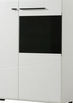 Home affaire Highboard »Trentino« Vitrine, Soft-Close-Funktion, Hochglanzfronten, Breite 87 cm