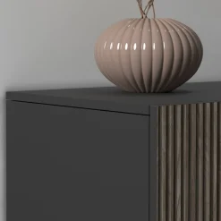 Home affaire Highboard »Vega,Highboard,Kommode,120 cm« mit 2 Türen,Fronten mitRillen-Optik