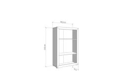 Home affaire Highboard »Warwick, Hochkommode, Vitrine, Glasvitrine, Kombi-Highboard« Modernes Highboard: Kaschmir-Dekor, 2 Türen, Heißfolienprägung