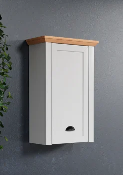 Home affaire Hängeschrank Badschrank mit Muschelgriff im Landhaus-Look - (B/T/H) 46/24/73 cm