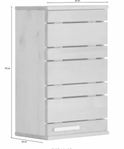 Home affaire Hängeschrank »JOSIE« Breite 30 cm, aus Massivholz, verstellbarer Einlegeboden, Metallgriff