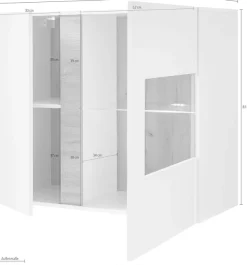 Home affaire Hängevitrine »CLAiR Hängevitrine 20« Höhe 83 cm