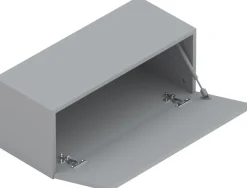 Home affaire Hängevitrine »Infinity Breite 69 cm, Höhe 29 cm, Hängeschrank mit 1 Klappe,« Wandschrank waagerecht zu hängen, verschiedene Farben