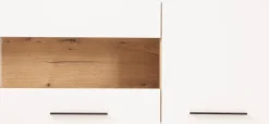 Home affaire Hängevitrine »Salerno Hängeschrank, Glasvitrine, Weiß mit Eiche Evoke Dekor, modern.« Metallgriffe, ausreichend Stauraum, vielseitig einsetzbar, 120cm breit