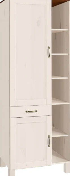Home affaire Hochschrank »Alby« Breite 75 cm, 2 Türen, 1 Schubkasten, 6 offene Fächer