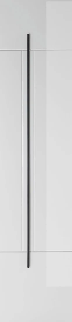 Home affaire Hochschrank »Cantara, Badschrank in Hochglanz Weiß, Hochschrank im modernen Design« mit schwarzen Griffen, ausreichend Stauraum