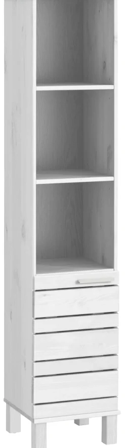 Home affaire Hochschrank »JOSIE« Breite 30 cm, aus Massivholz, verstellbare Einlegeböden, Metallgriffe