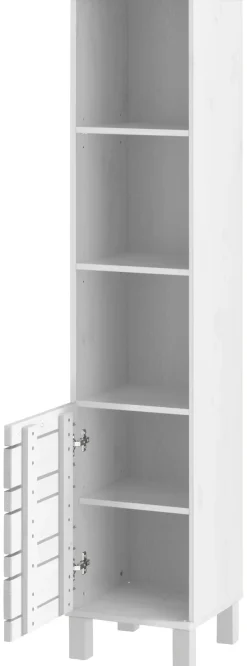 Home affaire Hochschrank »JOSIE« Breite 30 cm, aus Massivholz, verstellbare Einlegeböden, Metallgriffe