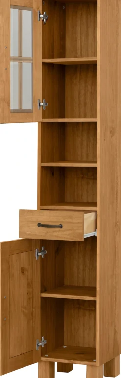 Home affaire Hochschrank »Rodby« FSC®-zertifiziertes Massivholz, Breite 33cm, Höhe 180cm