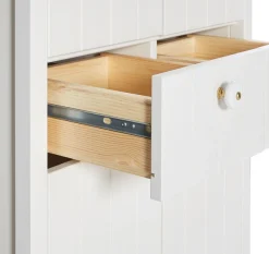Home affaire Hochschrank »Tina« Badmöbel,Schrank, Breite 57 cm, Massivholz