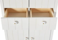 Home affaire Hochschrank »Tina« Badmöbel,Schrank, Breite 57 cm, Massivholz