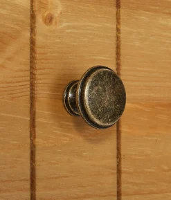 Home affaire Hochschrank »Vili« Badezimmerschrank, Höhe 175 cm, 2 Schubladen, 3 Türen, aus Massivholz