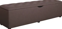 Home affaire Hockerbank »Knobbed« Hockerbank mit Stauraum, Breite 120 cm und 160 cm