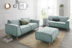 Home affaire Hocker »Janek« mit Keder in scandinavischem Design