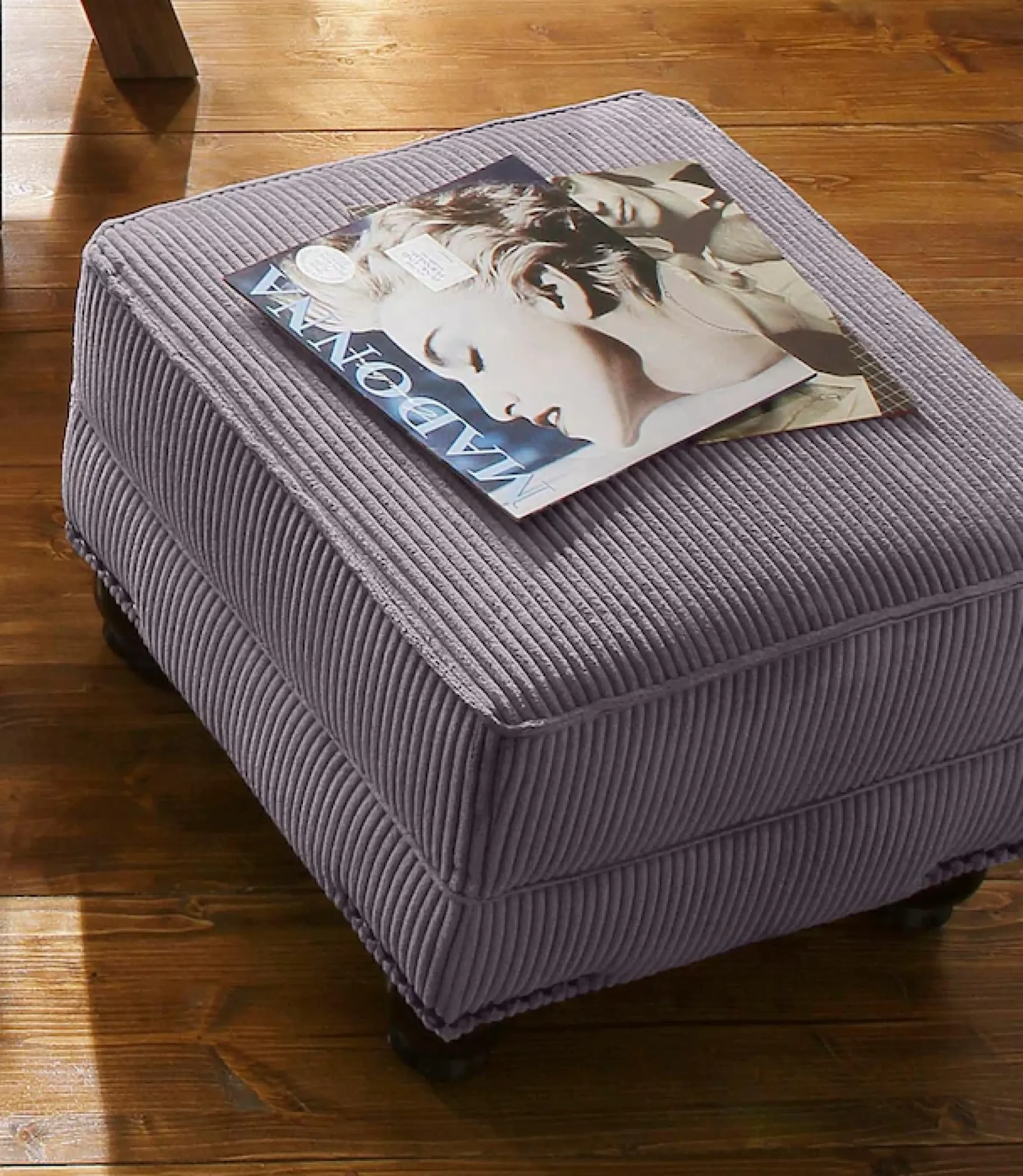 Home affaire Hocker »King Henry B/T 59/59cm, Cord, bequem« mit Federkern