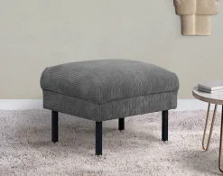 Home affaire Hocker »Lillibeth Polsterhocker, Sitzhocker, Maße B/T/H: 64/50/48 cm« passend zur Serie "Lillibeth", auch in Cord und Samtoptik