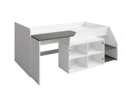 Home affaire Jugendbett »Jugendzimmer-Set Durango - 3 in 1: Bett, Schreibtisch, Kommode« Bett mit Schreibtisch und Kommode, BxTxH 204x135x90 cm
