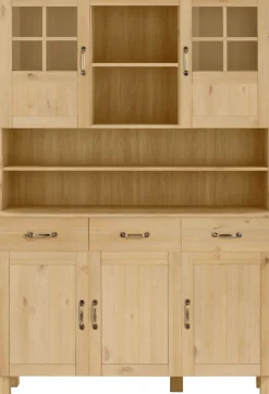 Home affaire Küchenbuffet »Alby« Breite 125 cm, 2 Glastüren, 2 Schubladen