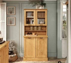Home affaire Küchenbuffet »Teramo« Breite/Höhe 86/181 cm, mit Metallgriffen