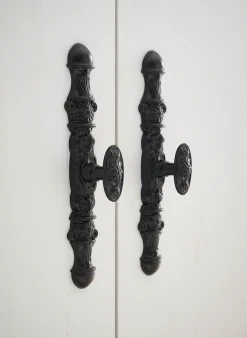 Home affaire Kücheninsel »Florenz, Küchenblock in Pinie Weiß, Kochinsel, Küchenarbeitsblock« Breite 161 cm, mit verschnörkeltem Metallgriff, Arbeitshöhe 92 cm