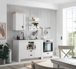 Home affaire Küchenregal »Florenz, Wandboard in Pinie Weiß, Hängeregal, Wandregal« im Landhausstil, Breite 60 cm, 28 mm starker Ablageboden