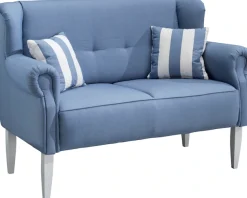 Home affaire Küchensofa »Moro Couch mit Federkern, bequem« inkl. 2 Stk. Zierkissen gestreift, verschiedenen Stoffe und Farben
