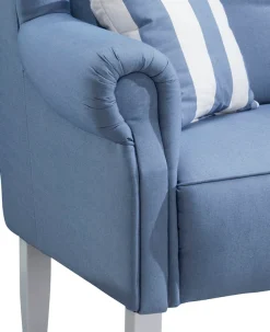 Home affaire Küchensofa »Moro Couch mit Federkern, bequem« inkl. 2 Stk. Zierkissen gestreift, verschiedenen Stoffe und Farben