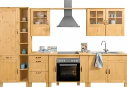 Home affaire Küchenzeile »Alby« Breite 325 cm, aus Kiefer massiv, ohne E-Geräte