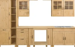 Home affaire Küchenzeile »Alby« Breite 325 cm, aus Kiefer massiv, ohne E-Geräte