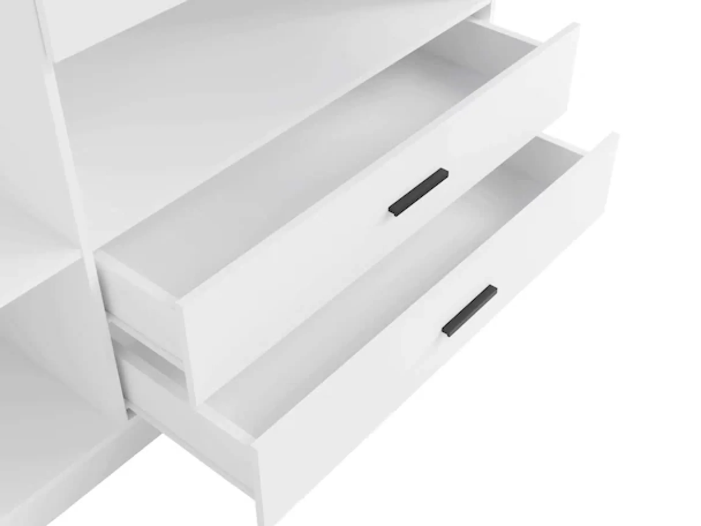 Home affaire Kleiderschrank »LAREDO Wäscheschrank komplette Innenausstattung, Maße 158,3/200,5/55cm« Garderobe mit offenem Fach, 3 Türen und 2 Schubladen, FSC