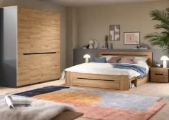 Home affaire Kleiderschrank »REHAT, Breite 180 cm, 4 Türen, 2 Kleiderstangen, 4 Ablageböden« TOPSELLER!, viel Stauraum, Universalschrank, 2 Stk. tlg. Schlafzimmerschrank, Schrank, Garderobenschrank, Garderobe