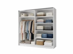 Home affaire Kleiderschrank »MALOJA modern mit viel Stauraum, Fächer & Kleiderstange, Breite 150 cm« Garderobe mit 2 Schiebetüren, mit/ohne Spiegel, erhältlich in 3 Farben