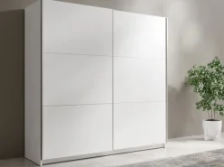 Home affaire Kleiderschrank »MALOJA modern mit viel Stauraum, Fächer & Kleiderstange, Breite 150 cm« Garderobe mit 2 Schiebetüren, mit/ohne Spiegel, erhältlich in 3 Farben