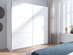 Home affaire Kleiderschrank »MALOJA modern mit viel Stauraum, Fächer & Kleiderstange, Breite 150 cm« Garderobe mit 2 Schiebetüren, mit/ohne Spiegel, erhältlich in 3 Farben