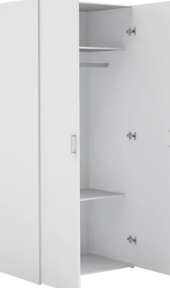 Home affaire Kleiderschrank »Space Drehtürenschrank, Aufbewahrung Kasten Schrank Stauraum« 1 Tür, Platzsparen, schmal, 40 cm Breite, 3 Einlegeböden,