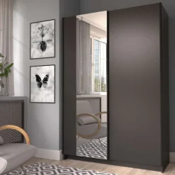 Home affaire Kleiderschrank »Hildreth, Wäscheschrank, Schwebetüren, Versand nur 4,95?!« mit Spiegel, FSC®-zertifizierter Holzwerkstoff, in 3 Breiten