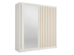 Home affaire Kleiderschrank »VILLEFRANCHE modern mit viel Stauraum, Fächer & Kleiderstange, Spiegel« Garderobe in 3 Breiten (155, 205, 248 cm), erhältlich in 3 Farben