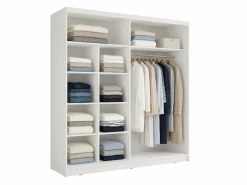 Home affaire Kleiderschrank »VILLEFRANCHE modern mit viel Stauraum, Fächer & Kleiderstange, Spiegel« Garderobe in 3 Breiten (155, 205, 248 cm), erhältlich in 3 Farben
