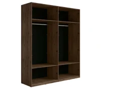 Home affaire Kleiderschrank »RIMINI Drehtürenschrank mit Soft-Close-Funktion, B/T/H: 180/60/220 cm« Garderobe mit 4 Drehtüren und schwarzem Griffen, viel Stauraum