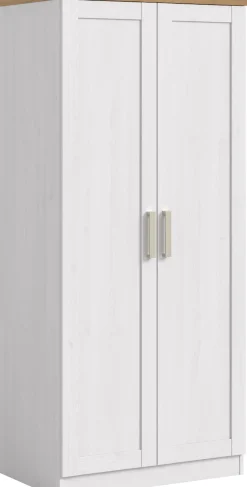 Home affaire Kleiderschrank »BAKKE, Kleiderschrank inkl. 1 Kleiderstange« 1 Stk. tlg. Kleiderschrank, Drehtürenschrank, Graderobenschrank, Mehrzweckschrabnk